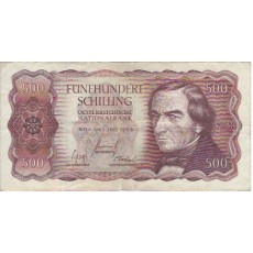 Áustria 500 Schillings 1965